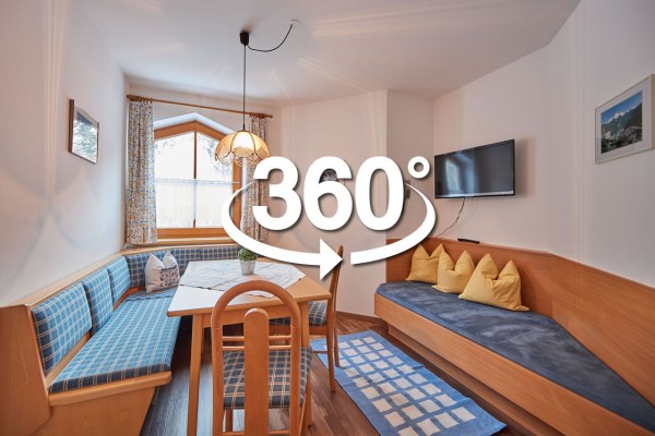 360° Foto von Küche in Appartements Sieberer