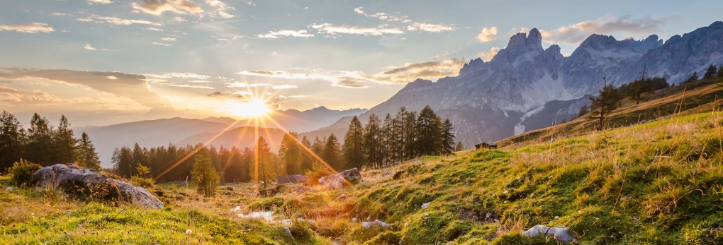 Sonnenuntergang an der Bischofsmütze in Filzmoos © Coen Weesjes